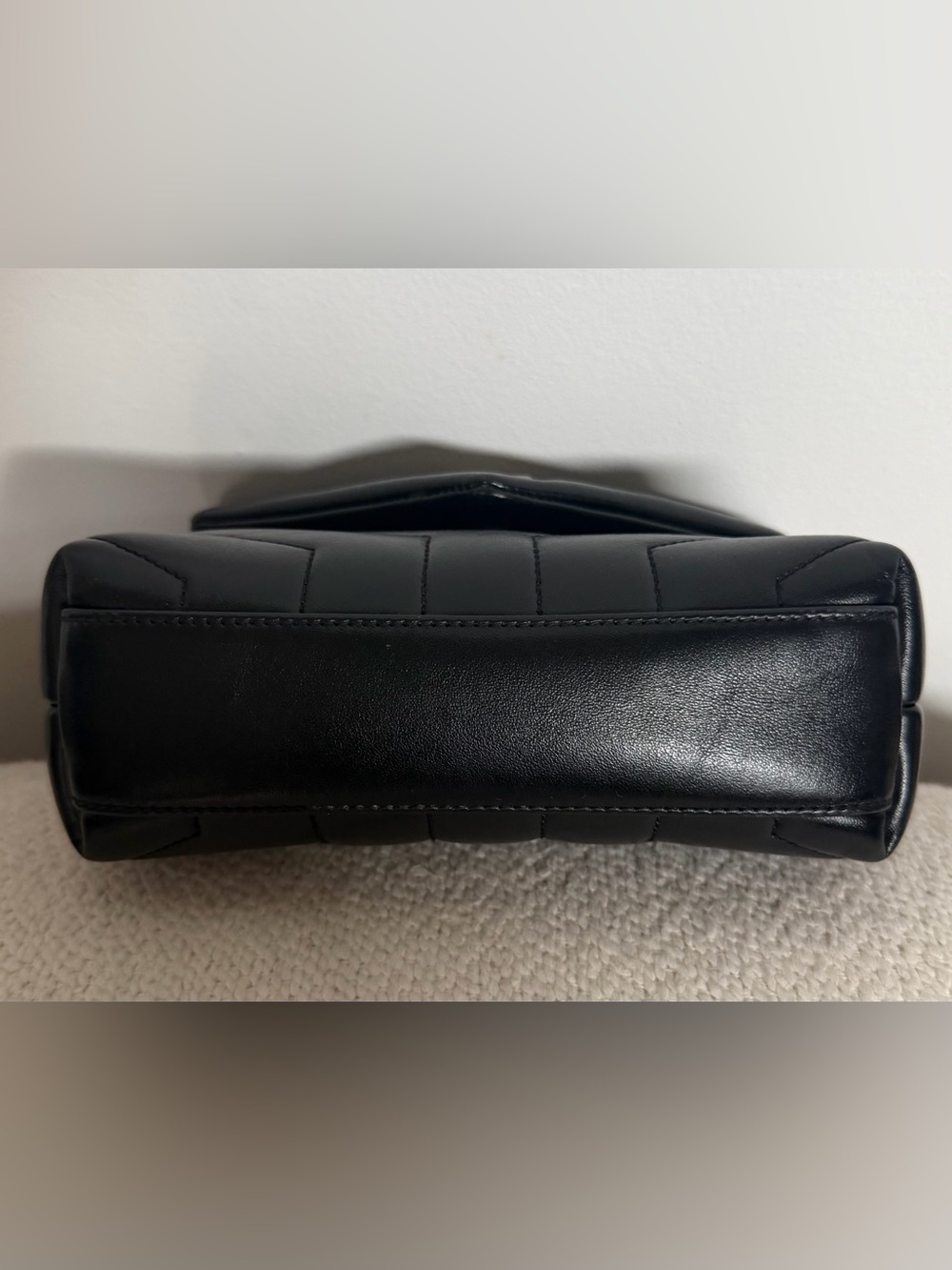 Saint Laurent Loulou Toy Black Quilted Leather Crossbody Bag - Picture 11 of 16